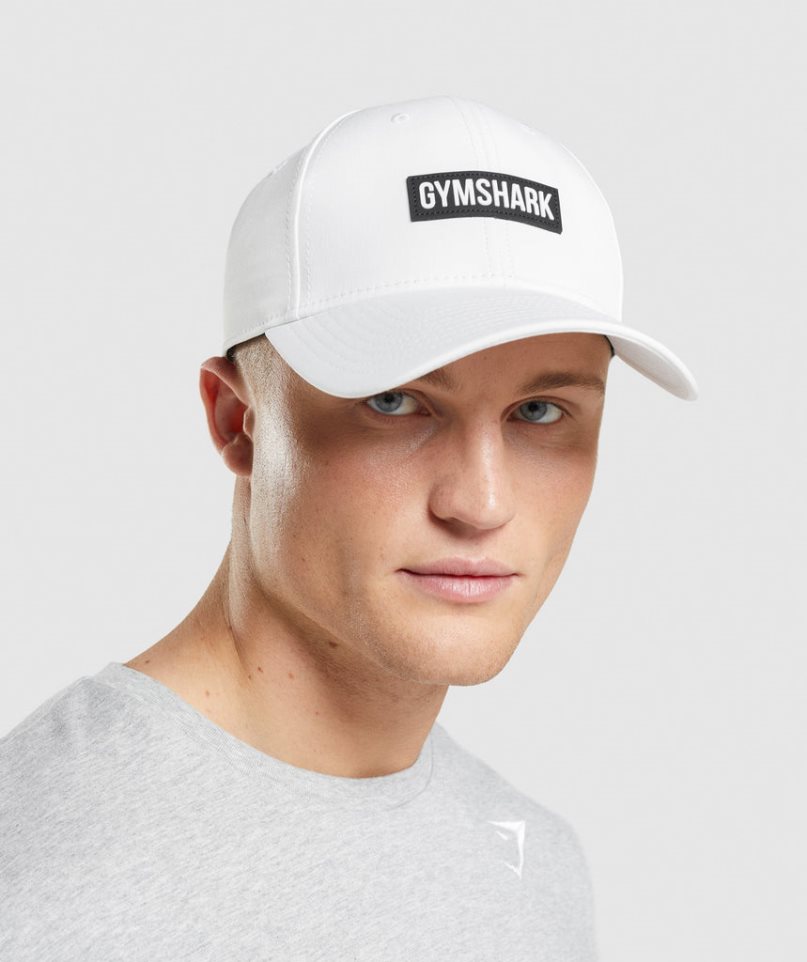 Gymshark Snapback Caps White | CA 1N3A76